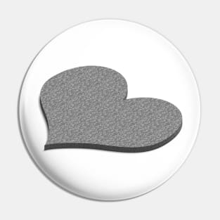 3d Heart of stone Pin