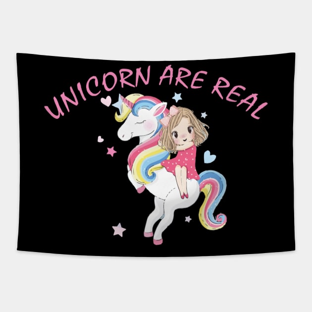 Unicorn Are Real Funny Motivational Tapestry by unicorn shirt
