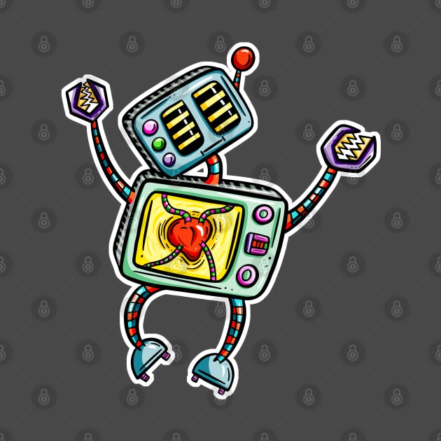 Jumping Cartoon Robot by Squeeb Creative