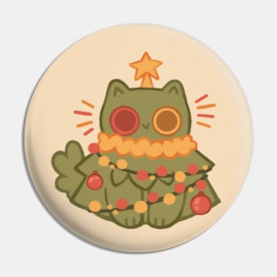 Christmas Tree Cat Pin