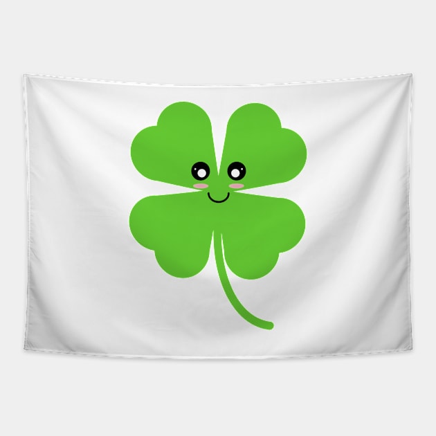 Cute Lucky Shamrock Tapestry by Kelly Gigi