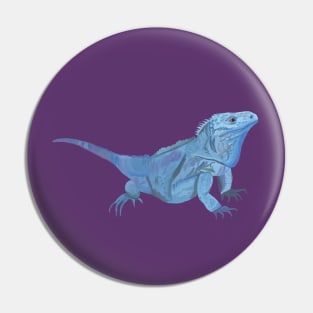 Blue Iguana Pin