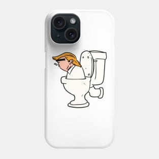 flush trump funny graphic USA election anti trump humor Phone Case