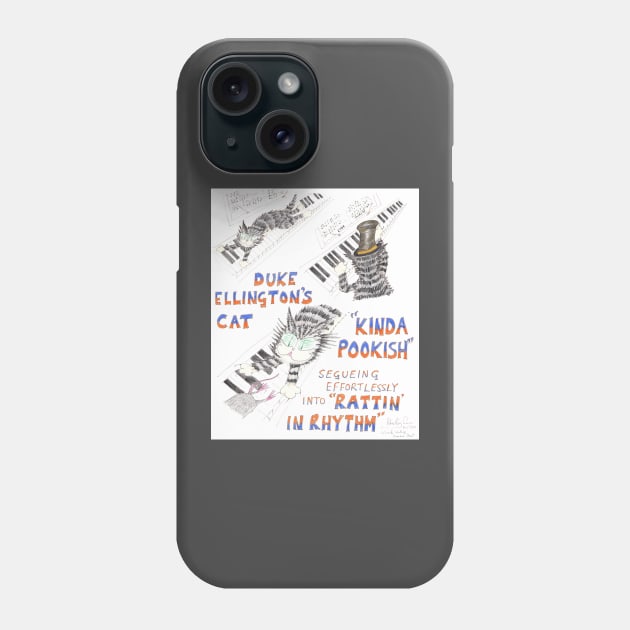 Jazz Cat Tribute Duke Ellington Phone Case by MrTiggersShop