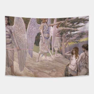 Adam and Eve Driven From Paradise by James Tissot Tapestry