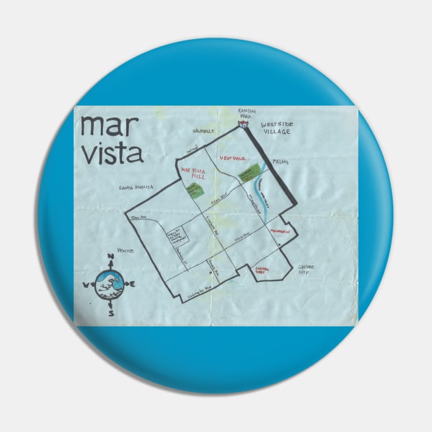 Mar Vista Pin by PendersleighAndSonsCartography