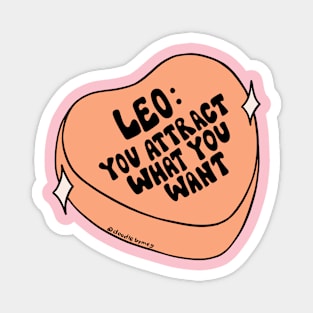 Leo Conversation Heart Magnet