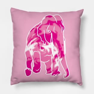 Tie dye pink elephant Pillow