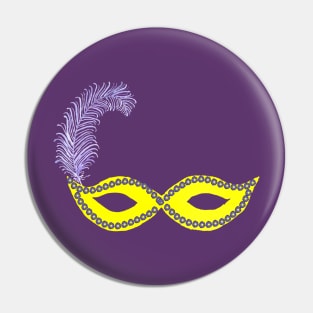 Mardi Gras Mask Pin