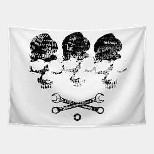 dark skulls Tapestry