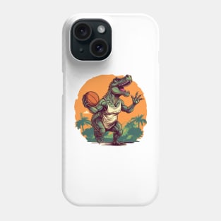 Basketball Dino T-Rex Humor Graphic Phone Case