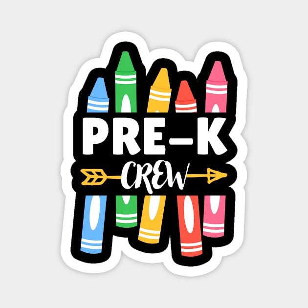 Back To School Pre-K Crew Magnet by The WYLD Tribe