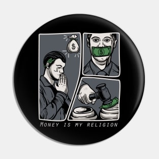 money is my religion Pin