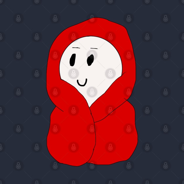 Guy in a Red Blanket by Usagicollection