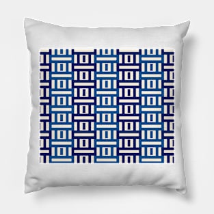 Blue Shapes Pillow