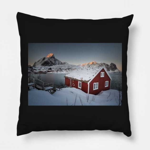 NORWAY - REINE Pillow by cagiva85