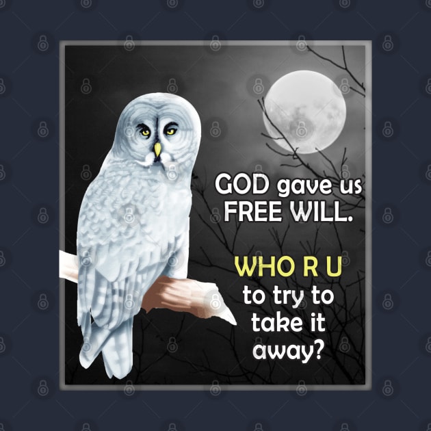 Owl Moon God Free Will by KEWDesign