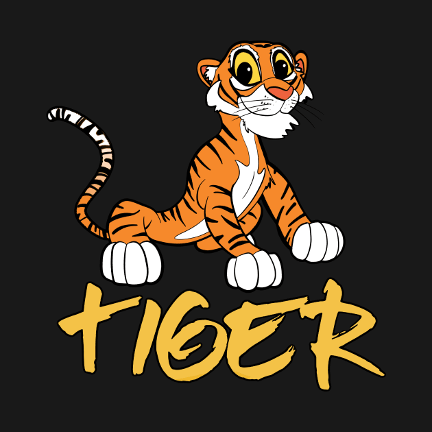 Tiger Cartoon by ILYOart