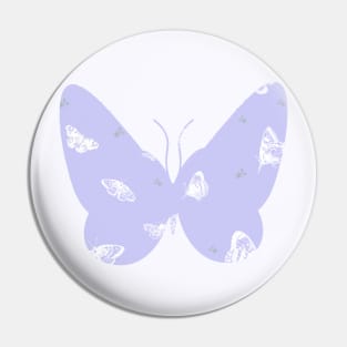 Purple Butterfly Pattern Pin