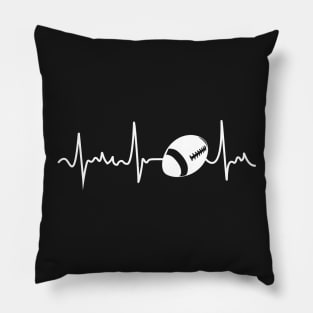 Football Heartbeat Pillow