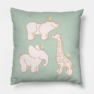 Cute Safari Animals Pillow