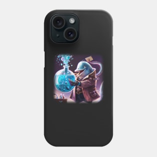 Mad dolphin scientist experimenting Phone Case