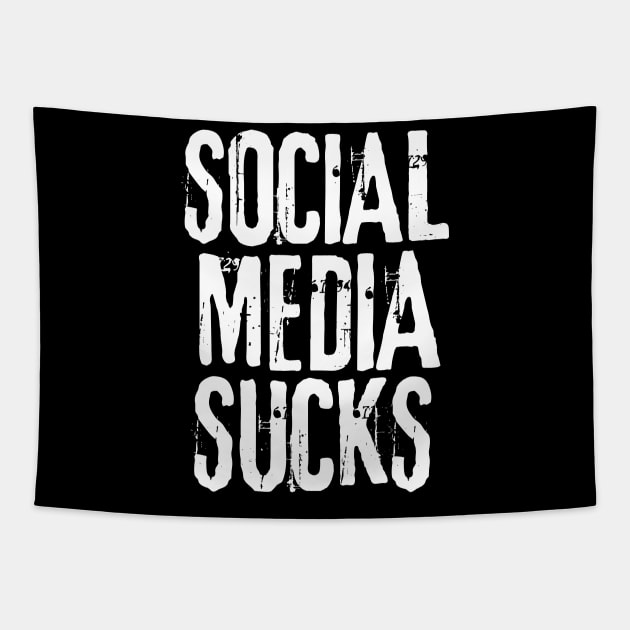 Social Media Sucks Anti Social Tapestry by Ghost Of A Chance 