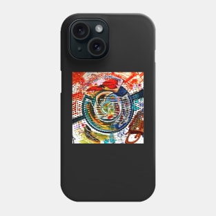 Abstract Colourful World Stamps Phone Case