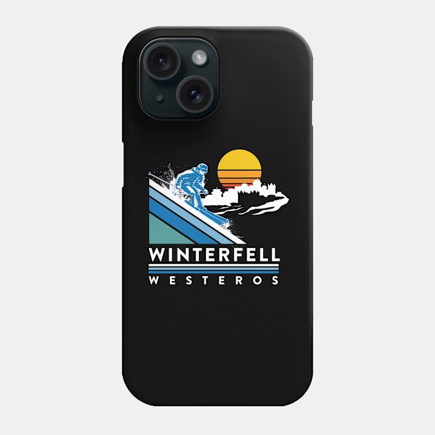 Skiing Vacation Phone Case by MindsparkCreative