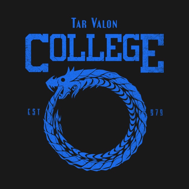 Tar Valon College Blue  Dragon by TSHIRT PLACE