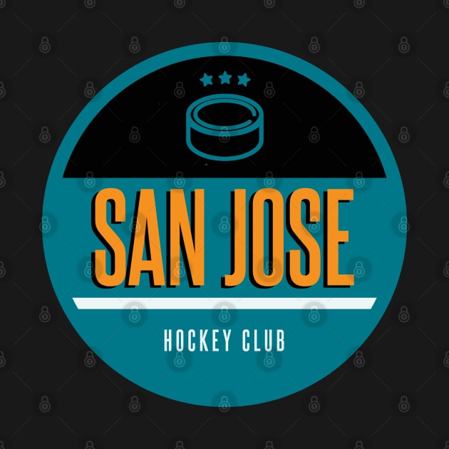 San Jose retro hockey by BVHstudio