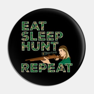 Eat Sleep Hunt Repeat Pin