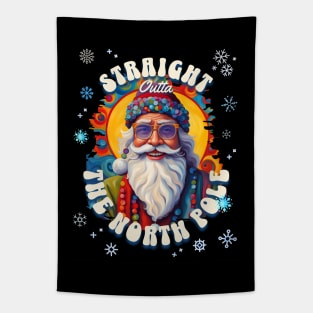 Santa Straight Outta The North Pole Tapestry