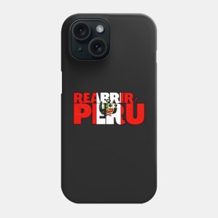 Reopen Peru With Peruvian Flag Typography Spanish Language Phone Case