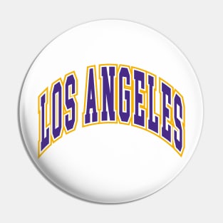 Los Angeles - Block Arch - White Purple/Gold Pin