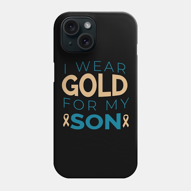 I Wear Gold For My Son Phone Case by gdimido