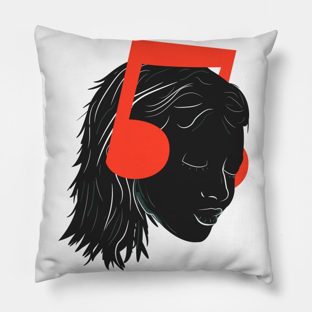 Head note Pillow by Piercek25