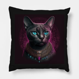 Burmese Cat Shimmer Pillow