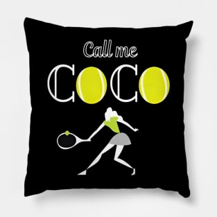 Coco gauff Pillow