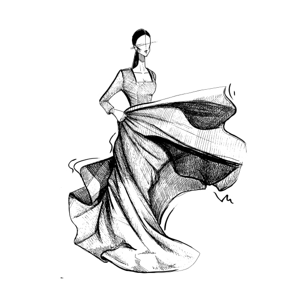 Dress Fashion illustration by kausofa