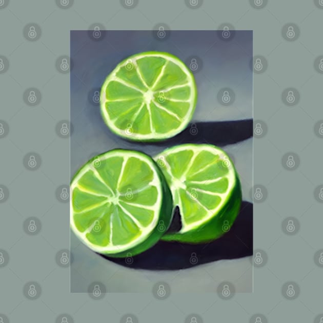 Sliced Limes by ArtFactoryAI