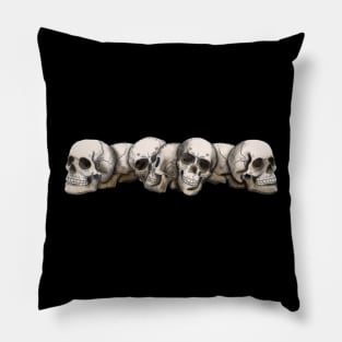 The skull head drawing png image Pillow