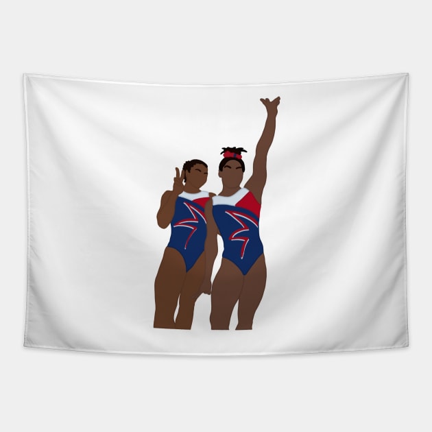 Biles and Chiles Tapestry by GrellenDraws