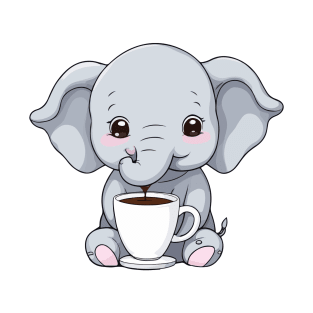 Elephant and Coffee T-Shirt