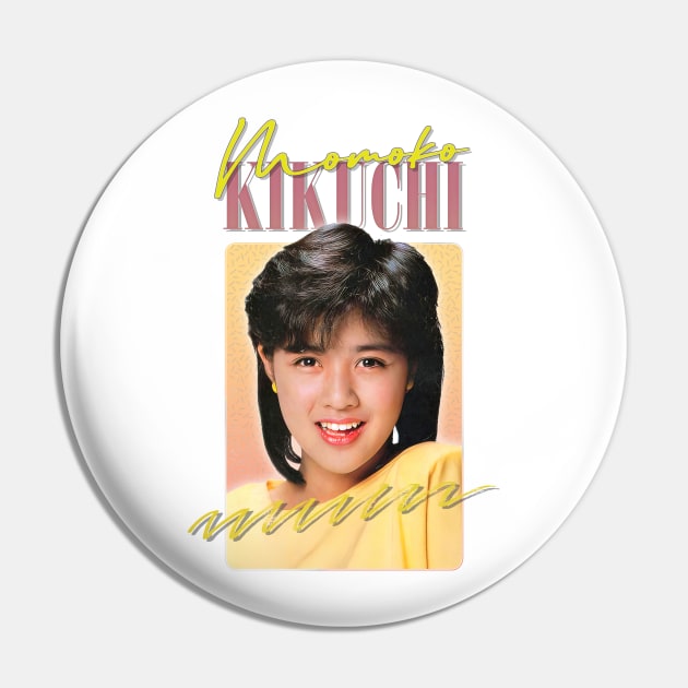 Momoko Kikuchi // Retro 80s Fan Art Design Pin by DankFutura