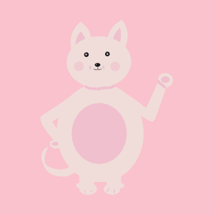 Cute pink cat T-Shirt