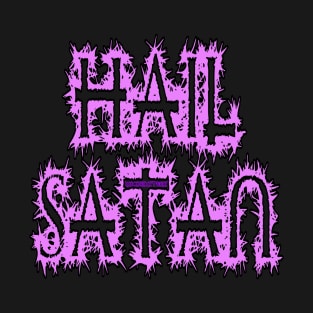 Hail Satan pink T-Shirt