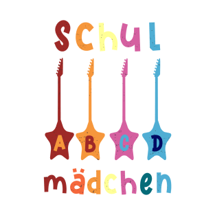 Schulmädchen ABCD Rockstar T shirt T-Shirt