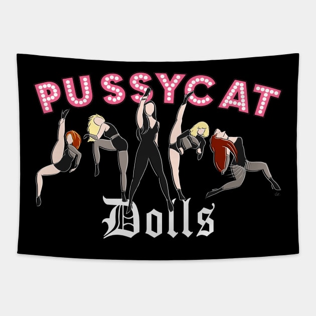 Girl Group P. Dolls Tapestry by fsketchr