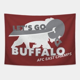 AFC East B&W Tapestry